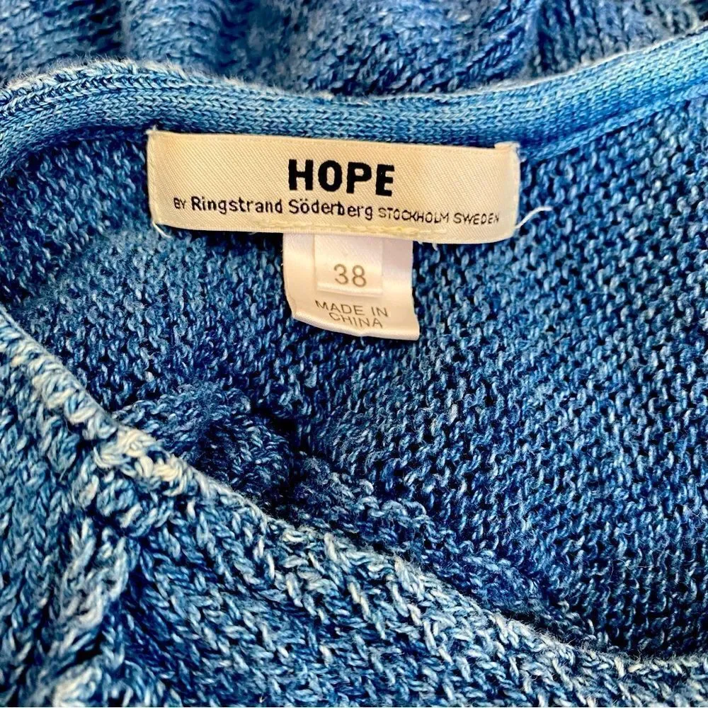 HOPE Ringstrand Soferberg Sweden Sweater Size 38